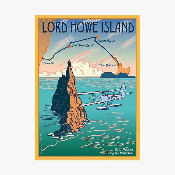 Item preview, Lord Howe Island Francis Chichester's Gipsy Moth designed and sold by contourcreative.