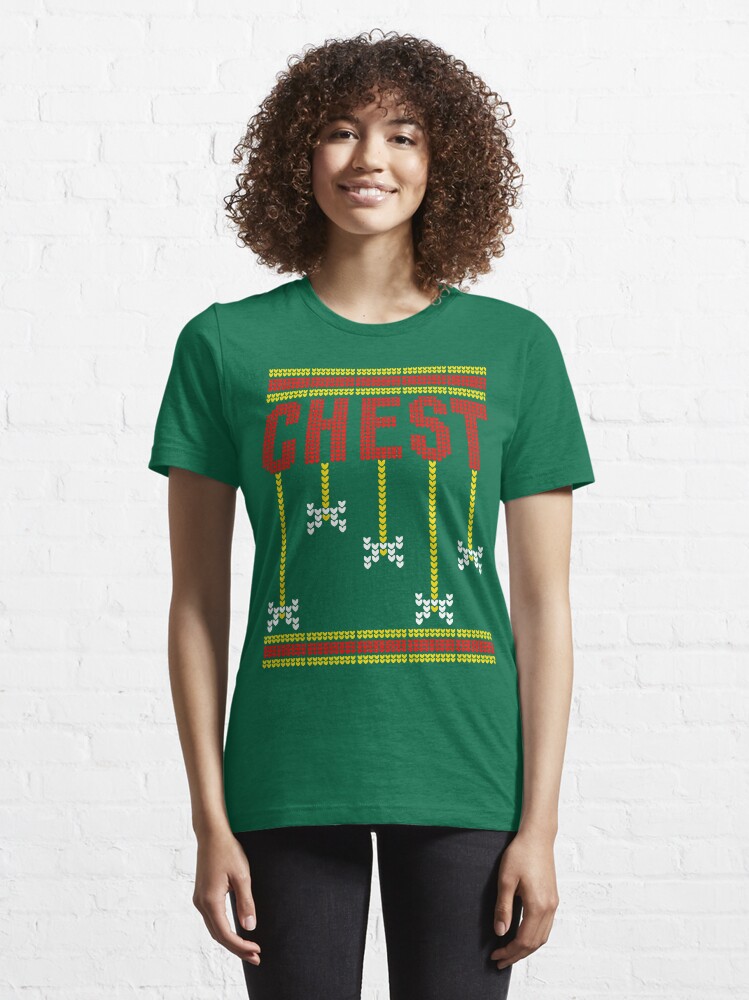 Chestnuts Couples Christmas Ugly Sweater T shirt Chest Essential T Shirt for Sale by ravishdesigns Redbubble