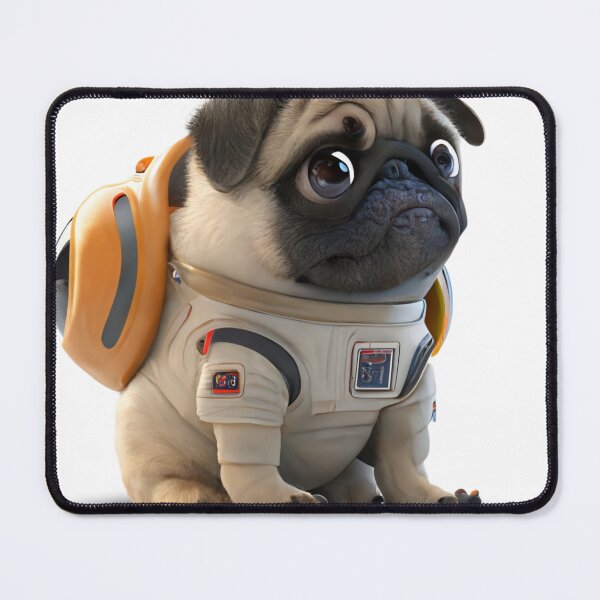 Item preview, Cute 3D astronaut pug dog french bulldog designed and sold by ARTeez⭐️⭐️⭐️⭐️⭐️.