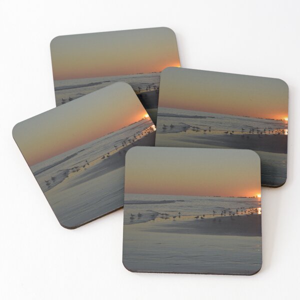 Item preview, Birds on Beach with Beautiful Sunset designed and sold by JLFXCreations.