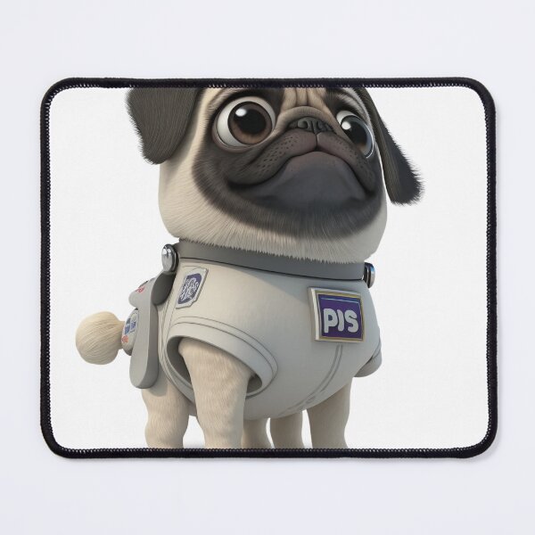 Item preview, Cute 3D astronaut pug dog french bulldog designed and sold by ARTeez⭐️⭐️⭐️⭐️⭐️.