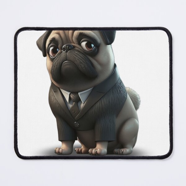 Item preview, Cute 3D businessman pug dog french bulldog designed and sold by ARTeez⭐️⭐️⭐️⭐️⭐️.