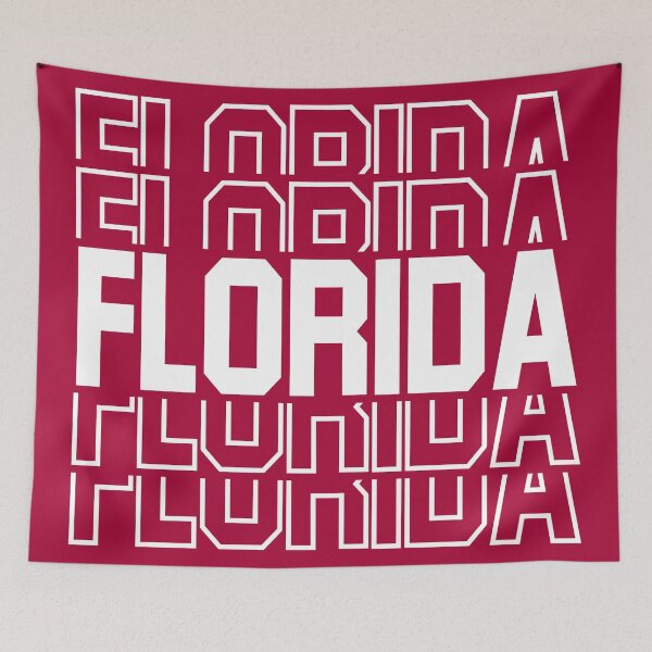 Artikelvorschau, Wiederholter Text des Bundesstaates Florida entworfen und verkauft von sweetbelle.