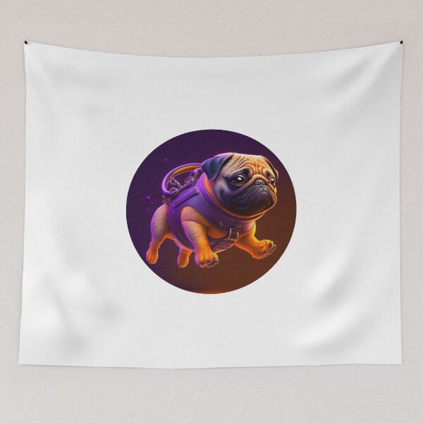 Item preview, Cute 3D astronaut pug dog french bulldog designed and sold by ARTeez⭐️⭐️⭐️⭐️⭐️.