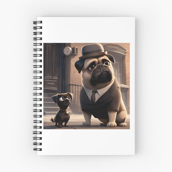 Item preview, Cute 3D businessman mafia pug dog french bulldog designed and sold by ARTeez⭐️⭐️⭐️⭐️⭐️.