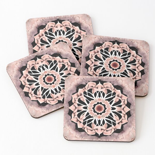 Item preview, Rose Gold Mandala Flower Artwork  designed and sold by gramizzia.