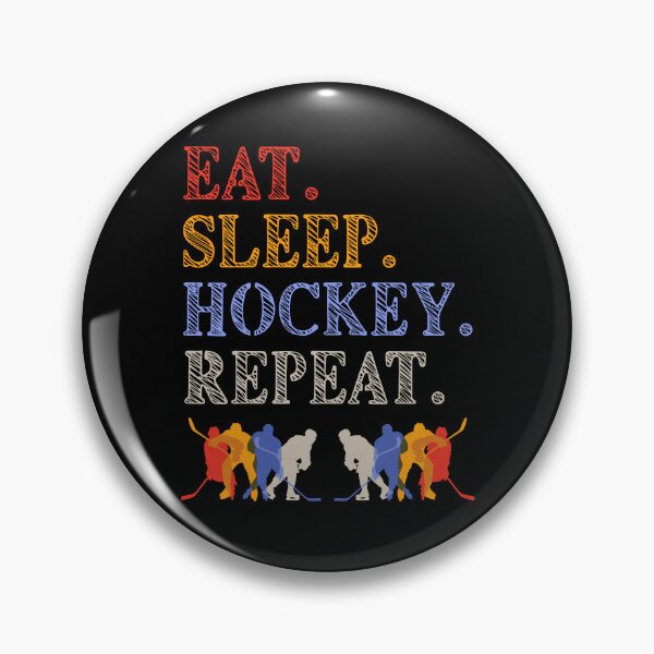 Item preview, Eat Sleep Hockey Repeat, Hockey Players designed and sold by artfulnotebook.