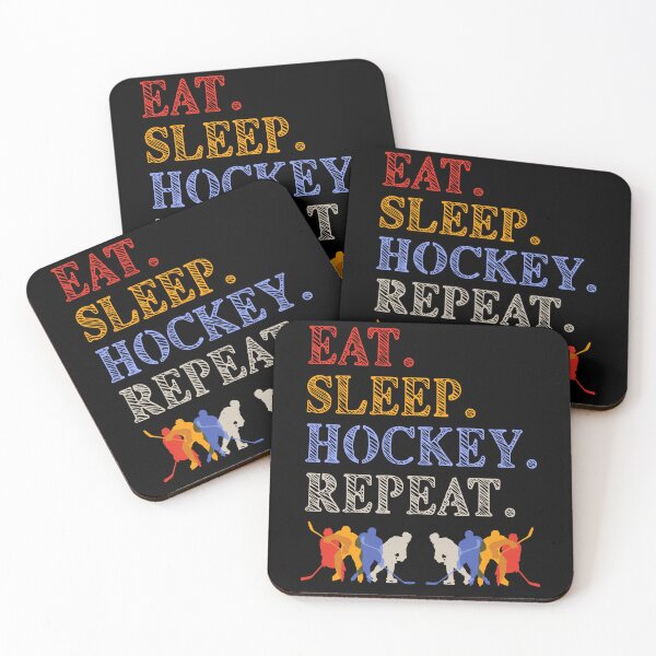 Item preview, Eat Sleep Hockey Repeat, Hockey Players designed and sold by artfulnotebook.
