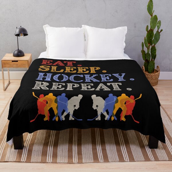 Item preview, Eat Sleep Hockey Repeat, Hockey Players designed and sold by artfulnotebook.
