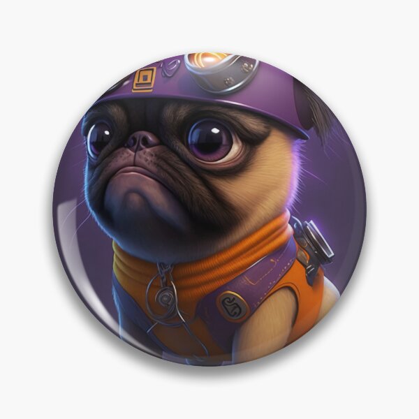 Item preview, Cute 3D astronaut french dog pug designed and sold by ARTeez⭐️⭐️⭐️⭐️⭐️.