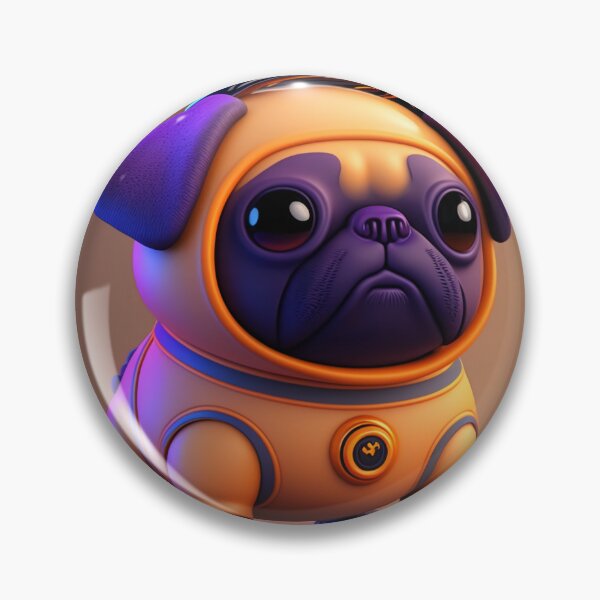 Item preview, Cute 3D astronaut french dog pug designed and sold by ARTeez⭐️⭐️⭐️⭐️⭐️.