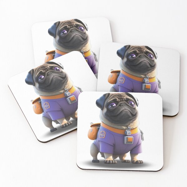 Item preview, Cute 3D astronaut french dog pug designed and sold by ARTeez⭐️⭐️⭐️⭐️⭐️.