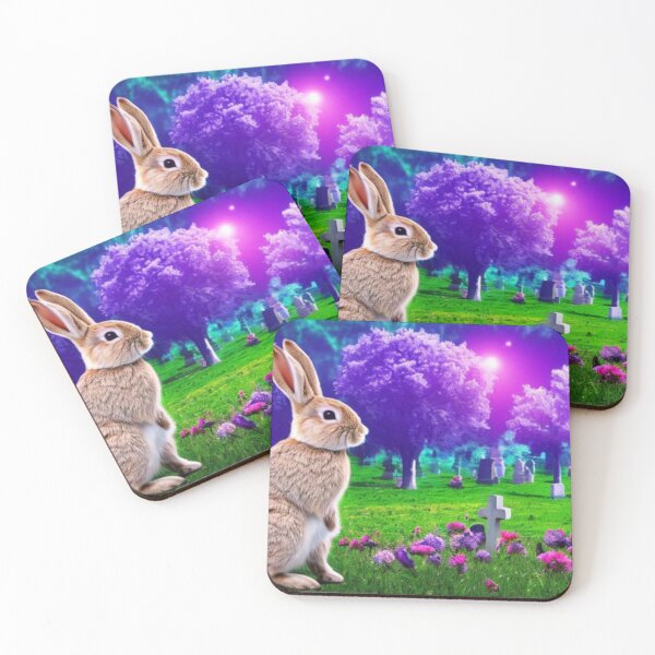 Aperçu de l'œuvre Lapin de cimetière psychédélique créée et vendue par SyphaTechno.