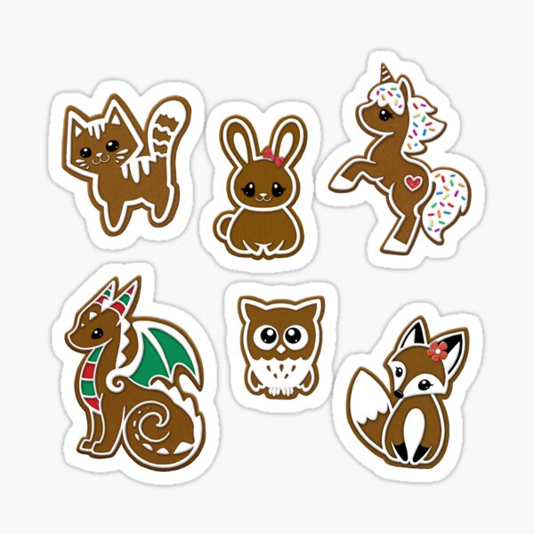 Gingerbread Beasties Sticker