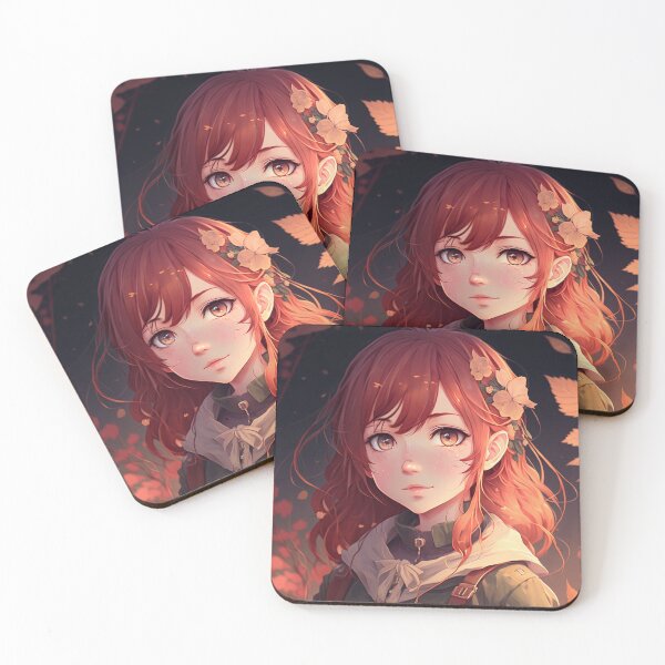 Item preview, Cute Redhead Anime Girl designed and sold by pretonopreto.