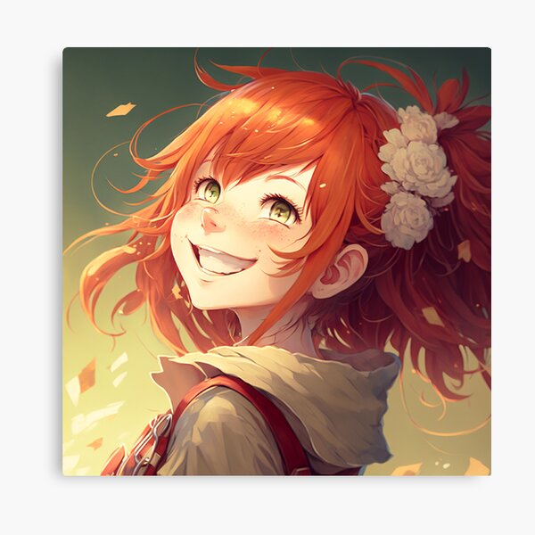 Lienzos: Pelirroja Chica Anime | Redbubble Lienzos: Pelirroja Chica Anime | Redbubble