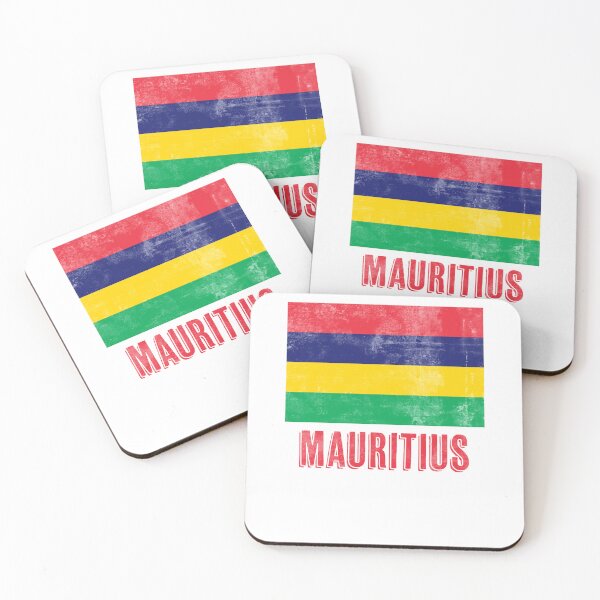Item preview, Flag of Mauritius "Grunge" look. designed and sold by KTSubz Faith & Fun Designs.