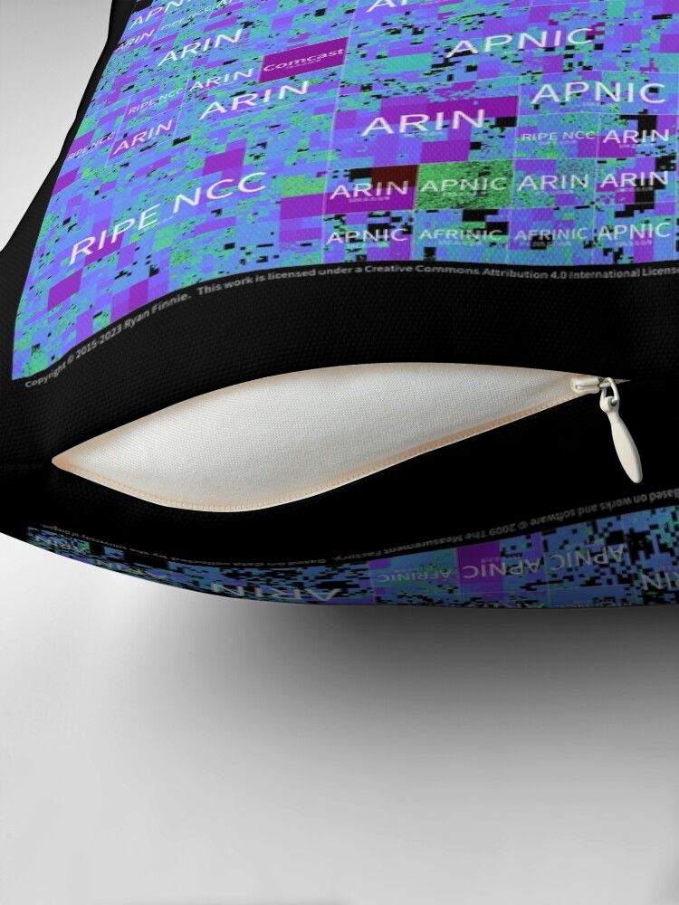 Thumbnail 2 of 4, Pillow, The IPv4 Internet - January 2023 designed and sold by vadco.