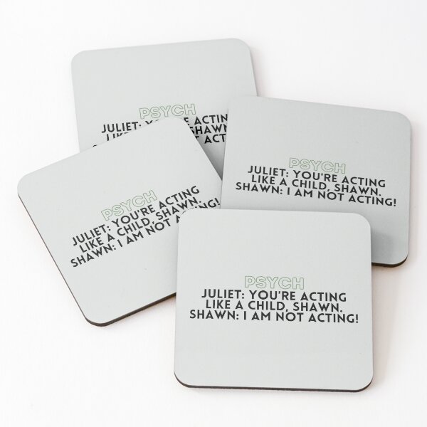 Item preview, Psych quote - Juliet and Shawn Funny Conversation designed and sold by Artful-Julia.