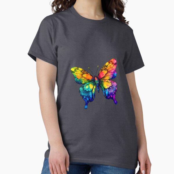 Item preview, rainbow watercolor butterfly designed and sold by Aerofare.