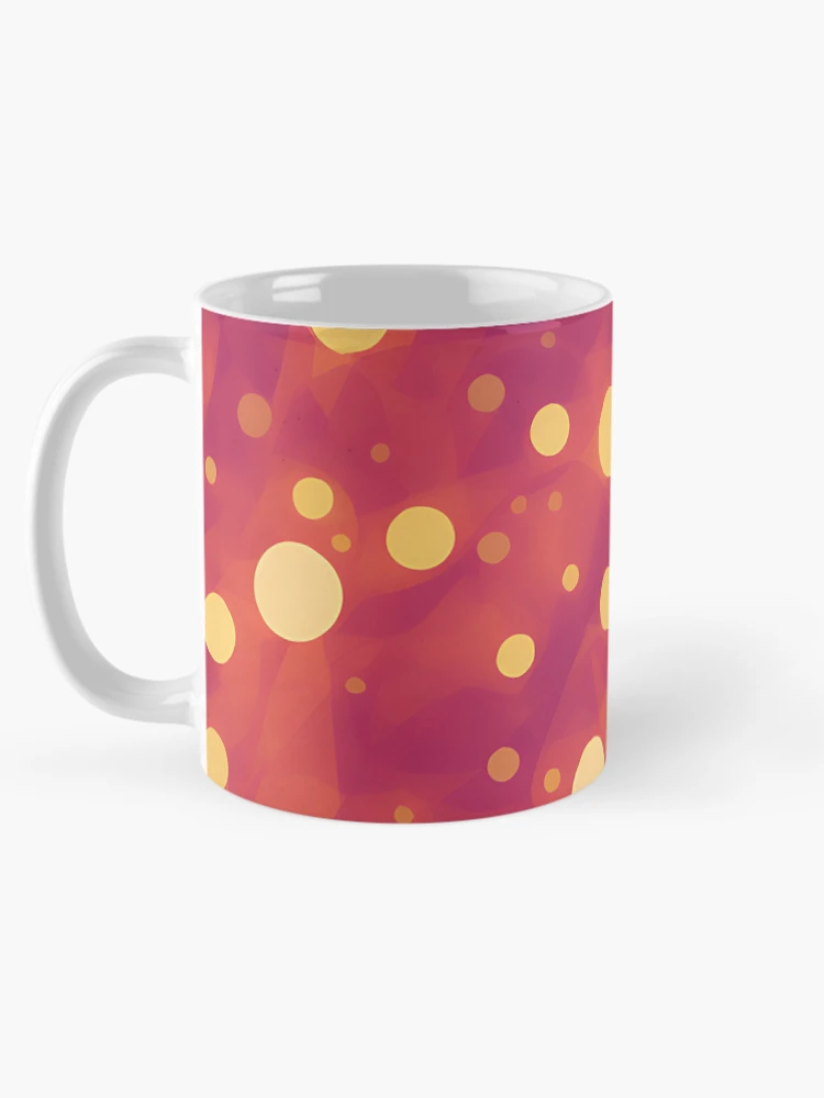 Thumbnail 5 of 6, Coffee Mug, Abstract Yellow Pattern Design designed and sold by Litheon.