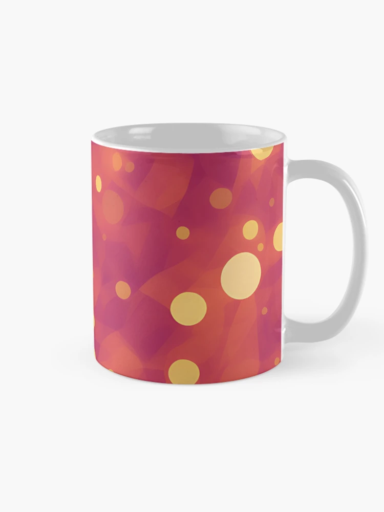 Thumbnail 3 of 6, Coffee Mug, Abstract Yellow Pattern Design designed and sold by Litheon.