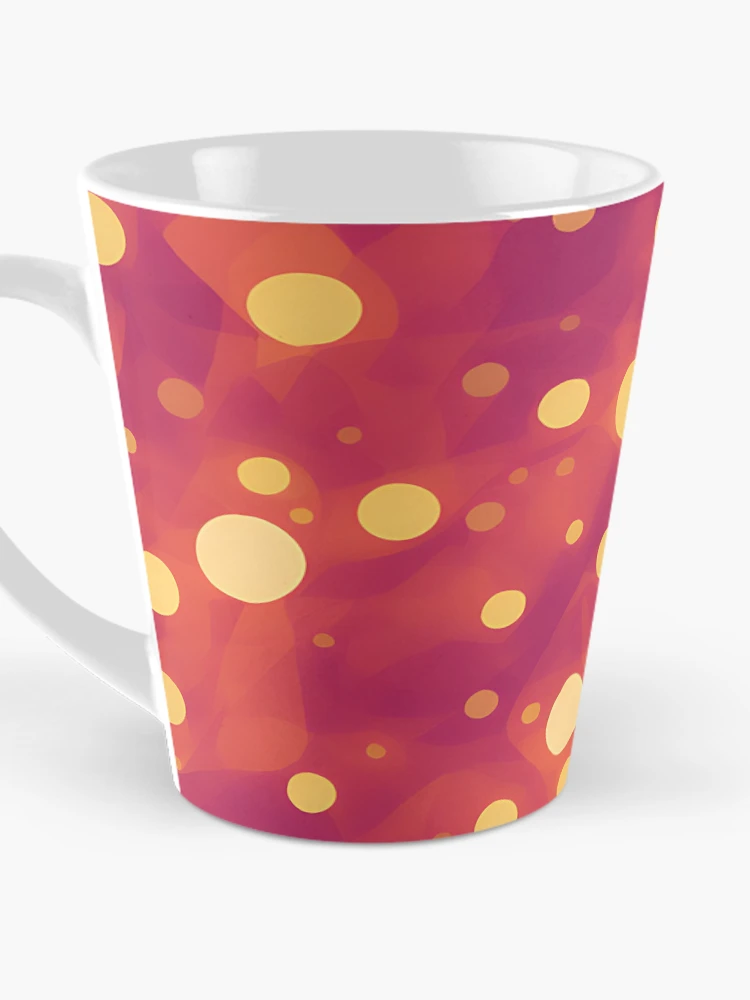 Thumbnail 3 of 4, Coffee Mug, Abstract Yellow Pattern Design designed and sold by Litheon.