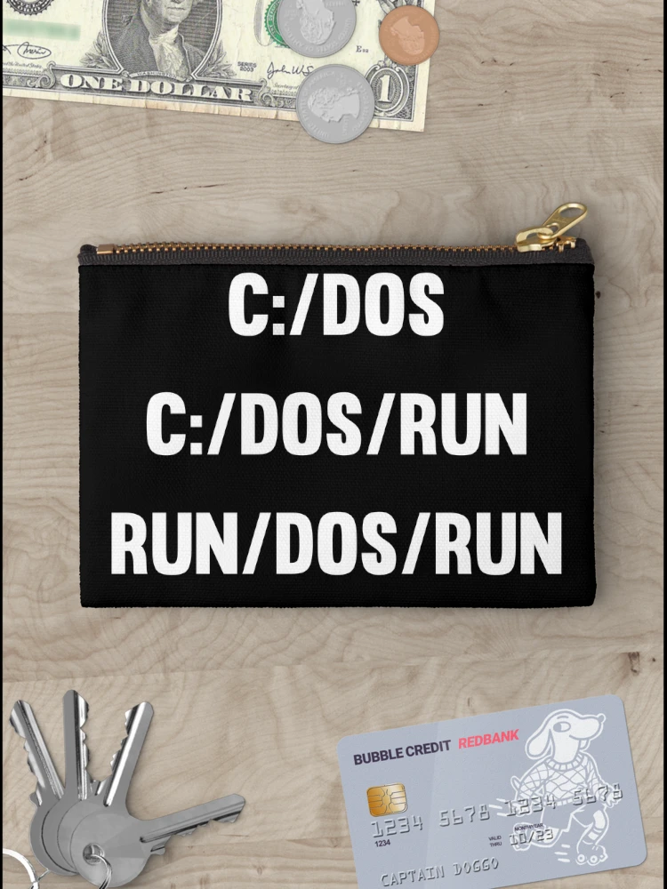 Thumbnail 3 of 4, Zipper Pouch, C:/DOS C:/DOS/RUN RUN/DOS/RUN designed and sold by denis90ch.