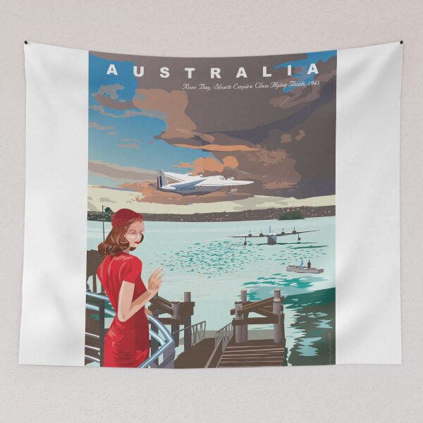 Item preview,  Rose Bay and flying boats, 1945 designed and sold by contourcreative.