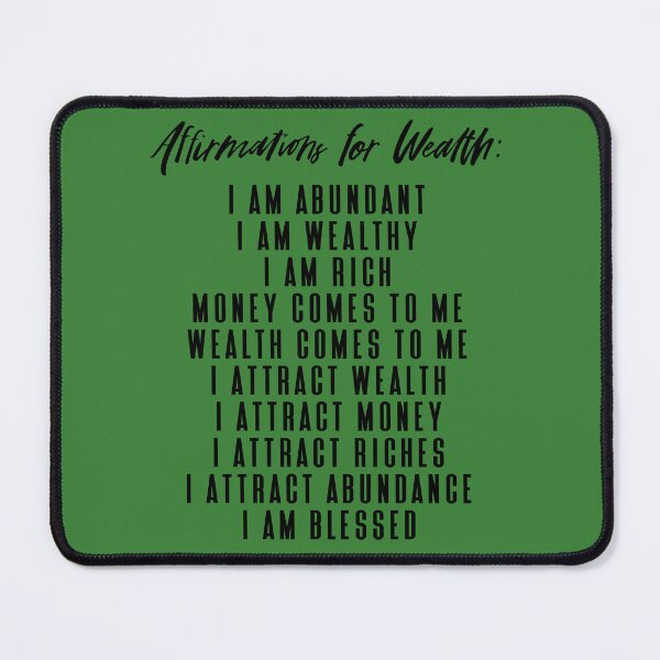 Item preview, Affirmations for Wealth designed and sold by MandVDesigns.