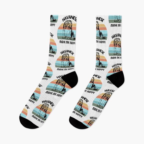 Item preview, Havanese Make Me Happy: Retro Design for Dog Lovers with Vintage Flair! designed and sold by HavaHug.