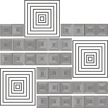 Artwork thumbnail, Square Pattern by Potattoo