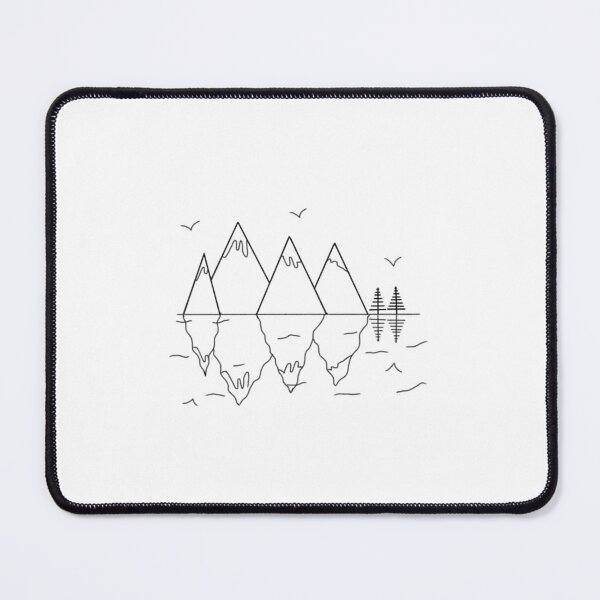 Item preview, Line Art Mountain Landscape designed and sold by ArtbyLucy27.