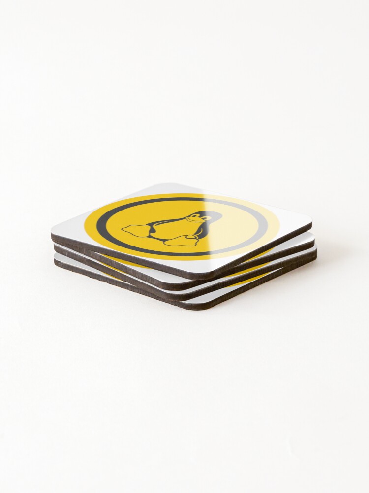 Thumbnail 4 of 5, Coasters (Set of 4), linux operating system programming sticker designed and sold by developerfriday.