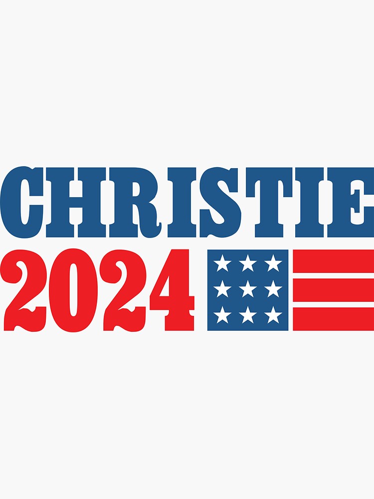"Chris Christie 2024 Design" Sticker for Sale by PoliticalSwag Redbubble
