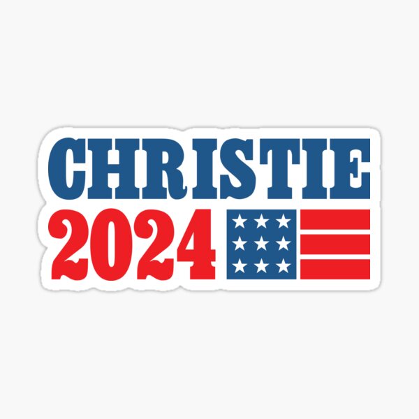 Chris Christie 2024 Design Sticker For Sale By PoliticalSwag Redbubble   St,small,507x507 Pad,600x600,f8f8f8 