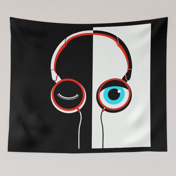 Item preview, Over-Ear Headphones with Eyes designed and sold by Sfumata Illustration.
