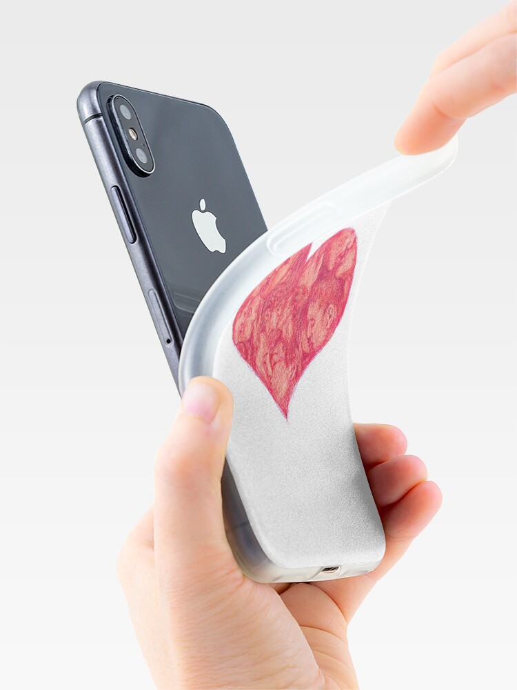 Alternate view of Kiss (White Background) iPhone Case & Cover