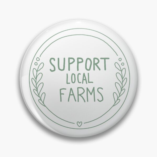 Item preview, support local farms (green) designed and sold by tree-huggrs.