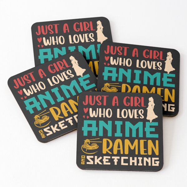 Item preview, Just A Girl Who Loves Anime Ramen And Sketching designed and sold by FROUZA Design.