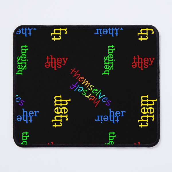 Item preview, She/They Rainbow Pronouns designed and sold by Pyrolitheus.
