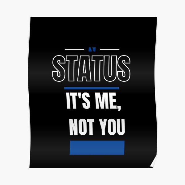 "WHAT'S YOUR STATUS ? FUNNY AND QUIRKY RELATIONSHIP STATUS" Poster