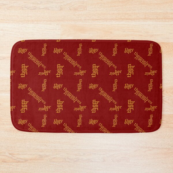 Item preview, She/They Burgundy and Gold Pronouns designed and sold by Pyrolitheus.