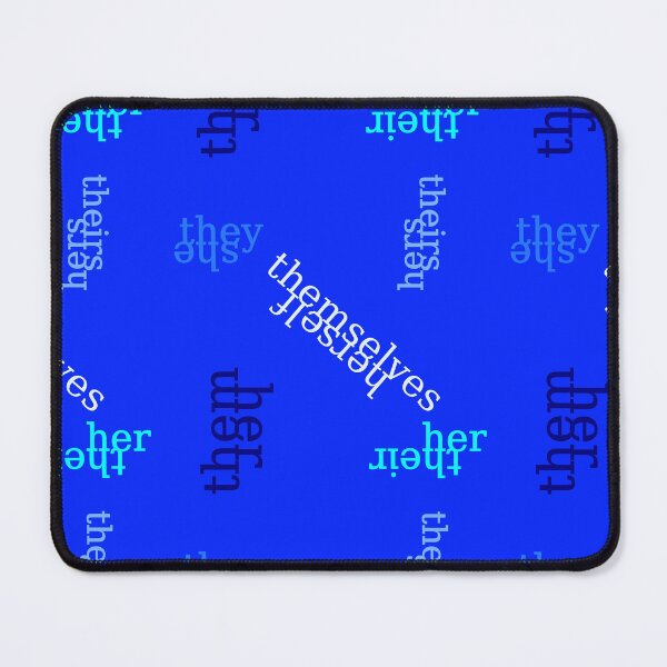 Item preview, She/They Blue Pronouns designed and sold by Pyrolitheus.