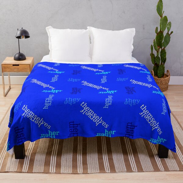 Item preview, She/They Blue Pronouns designed and sold by Pyrolitheus.
