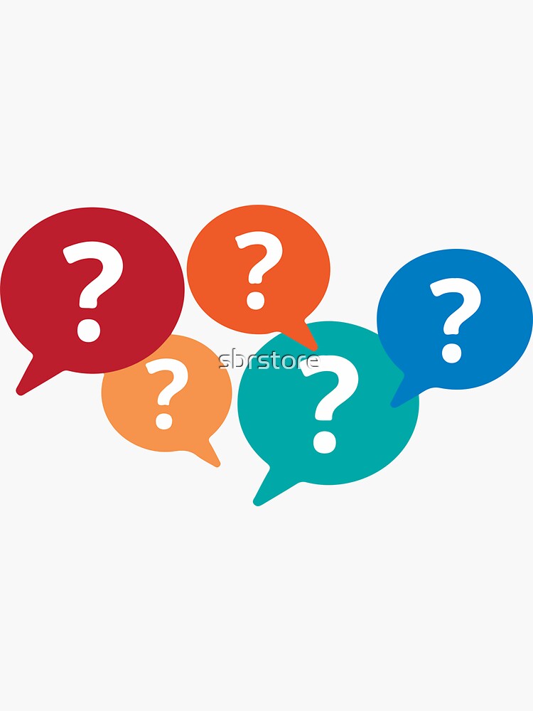 Question Mark' Sticker | Spreadshirt