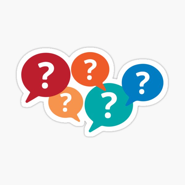 Item preview, Colorful Question Mark designed and sold by sbrstore.