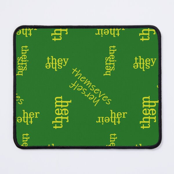Item preview, She/They Green Pronouns designed and sold by Pyrolitheus.