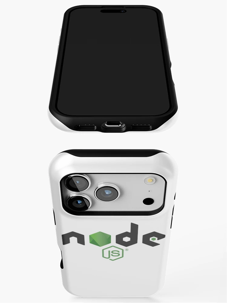 Thumbnail 3 of 4, iPhone Case, nodejs programming sticker designed and sold by developerfriday.