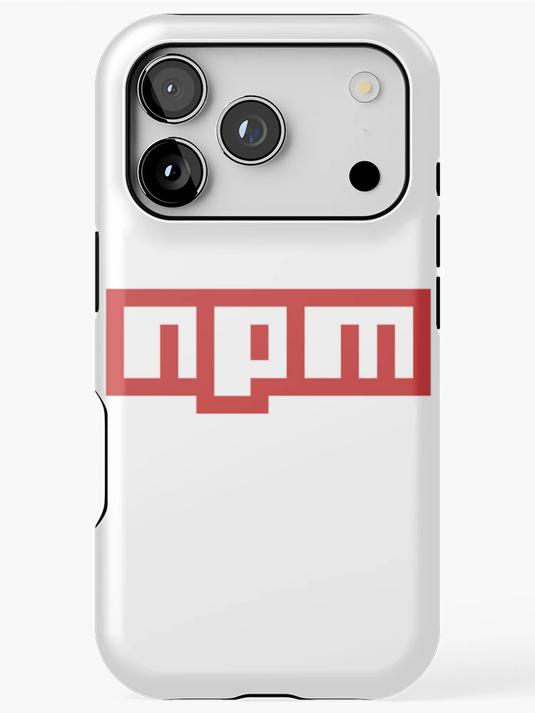 Thumbnail 1 of 4, iPhone Case, npm node programming sticker designed and sold by developerfriday.